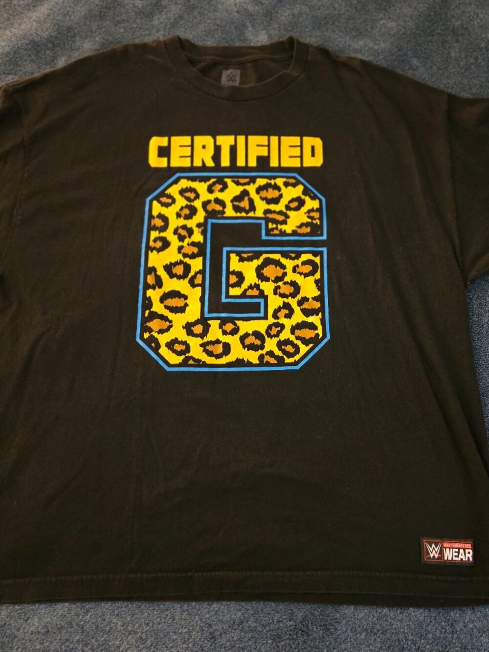 WWE WWF Enzo Amore Big Cass Certified G T-Shirt Tee Men's XXXL Black Authentic